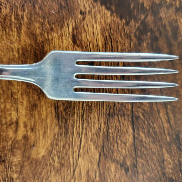 Oneida ELAINE Dinner Fork Set 4 Flatware Silverware Silver Plate Cutlery VTG - Picture 7 of 8